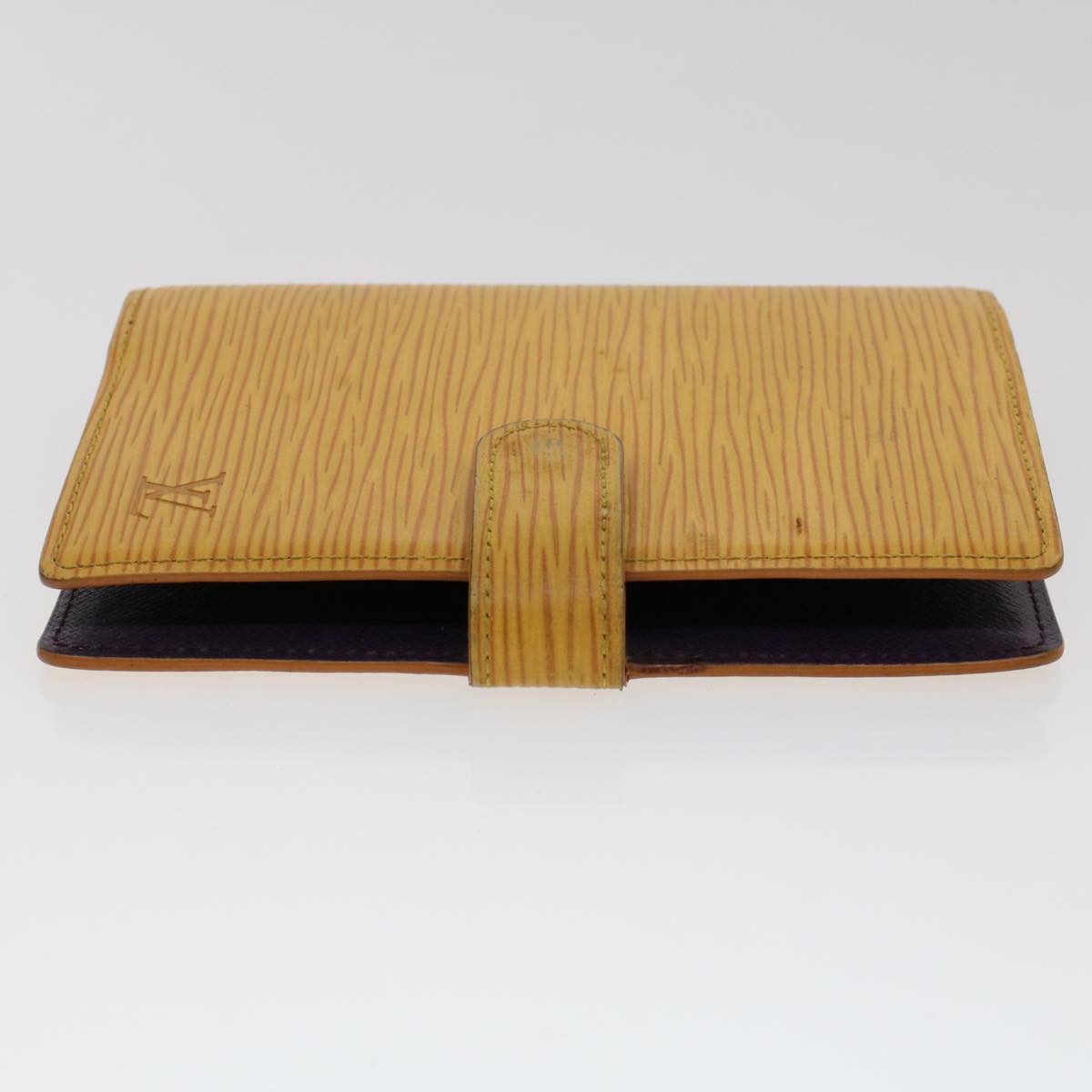 LOUIS VUITTON Epi Agenda PM Day Planner Cover Yellow R20059 LV Auth 45772