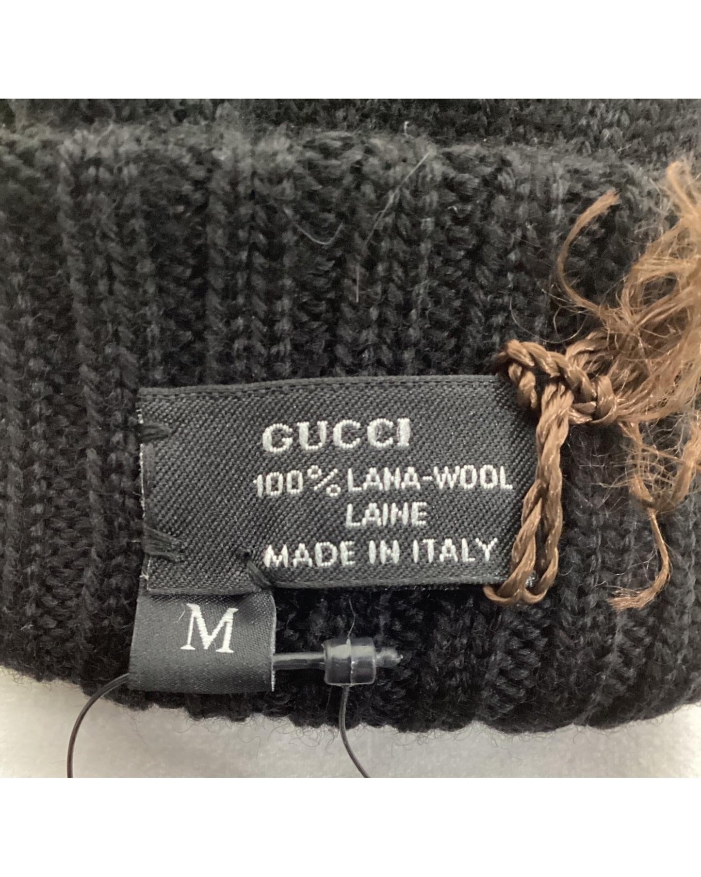 Gucci Web Stripe Knit Gloves Men Black Gloves & Mittins