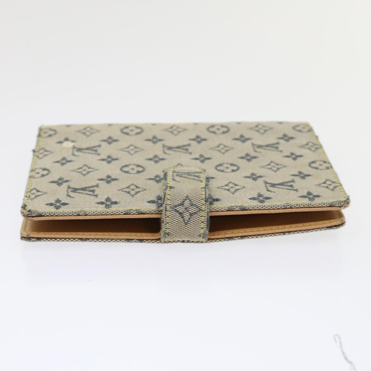 LOUIS VUITTON Monogram Mini Agenda PM Day Planner Cover Blue R20910 Auth 47228