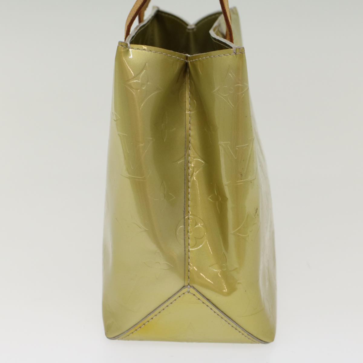 LOUIS VUITTON Monogram Vernis Reade PM Hand Bag Gris M91145 LV 47984