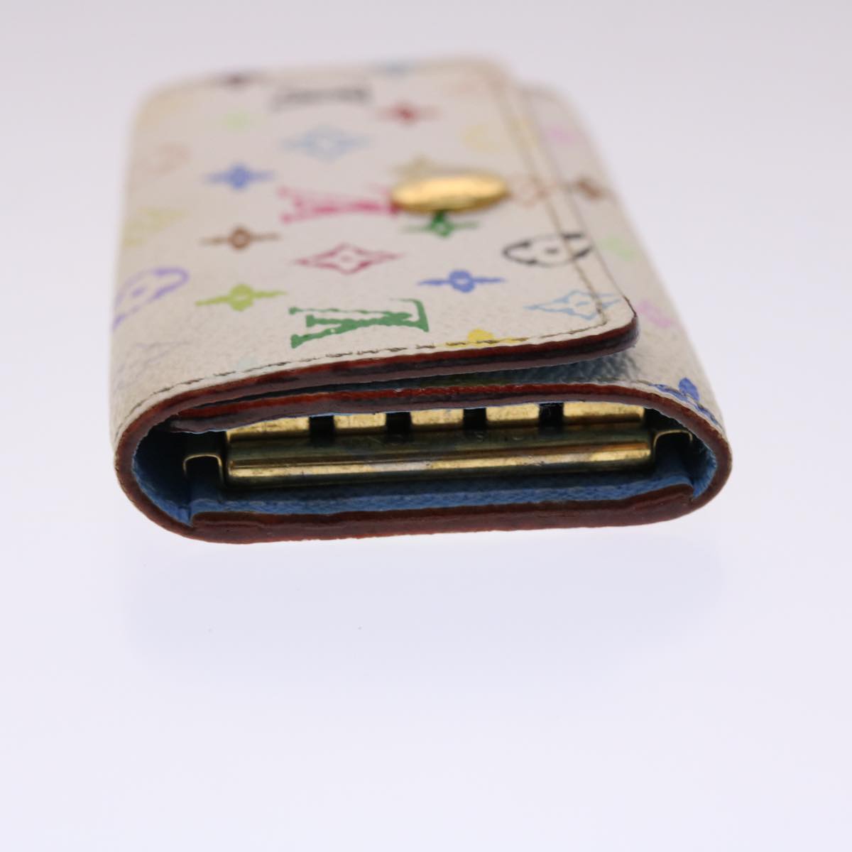 LOUIS VUITTON Monogram Multicolor Multi Cles 4 Key Case White M60043 Auth 48068