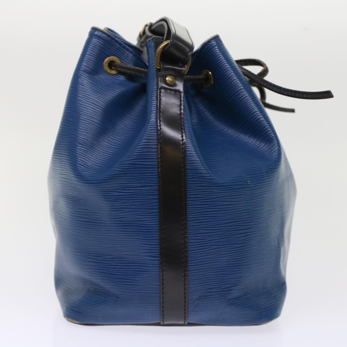 LOUIS VUITTON Epi Petit Noe Shoulder Bag Bicolor Black Blue M44152 48974
