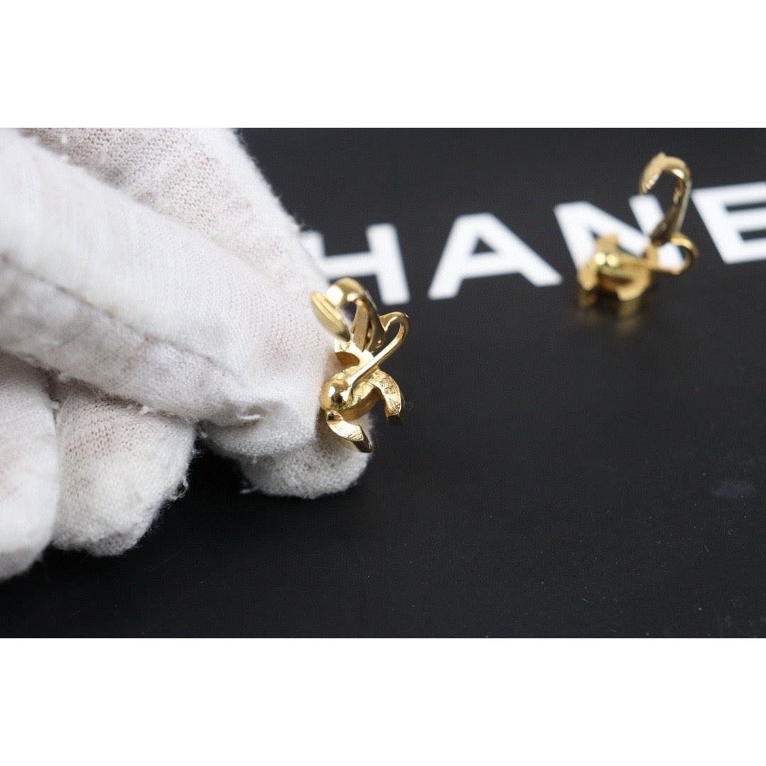 Very Good ( Rank A) |CHANEL COCO Earrings 18k Gold Plated |24072905