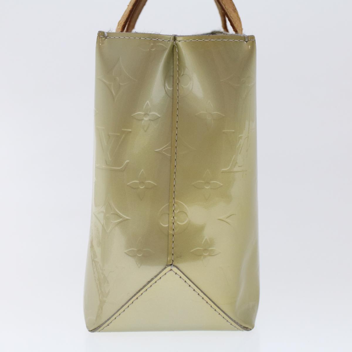 LOUIS VUITTON Monogram Vernis Reade PM Hand Bag Gris M91145 LV 49000