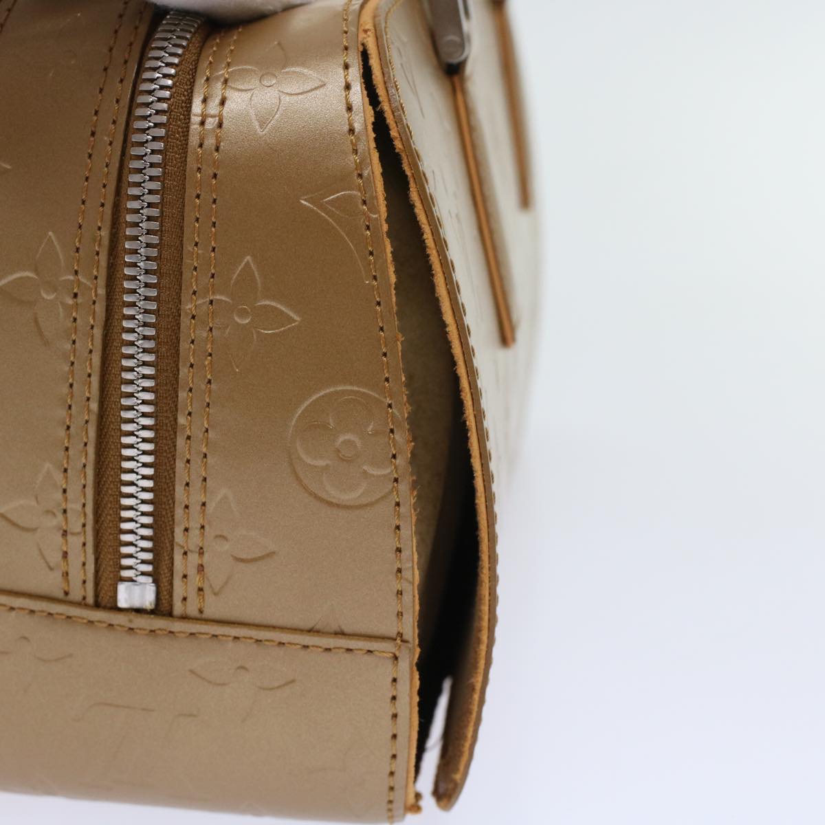 LOUIS VUITTON Monogram Mat Shelton Hand Bag Noisette M55177 LV 49001