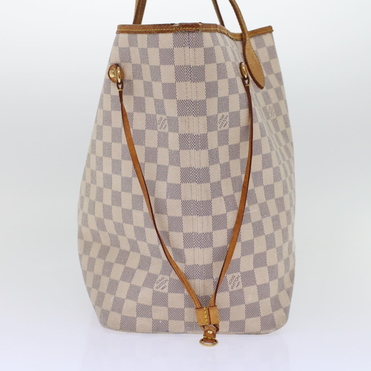 LOUIS VUITTON Damier Azur Neverfull GM Tote Bag N41360 LV Auth 49735
