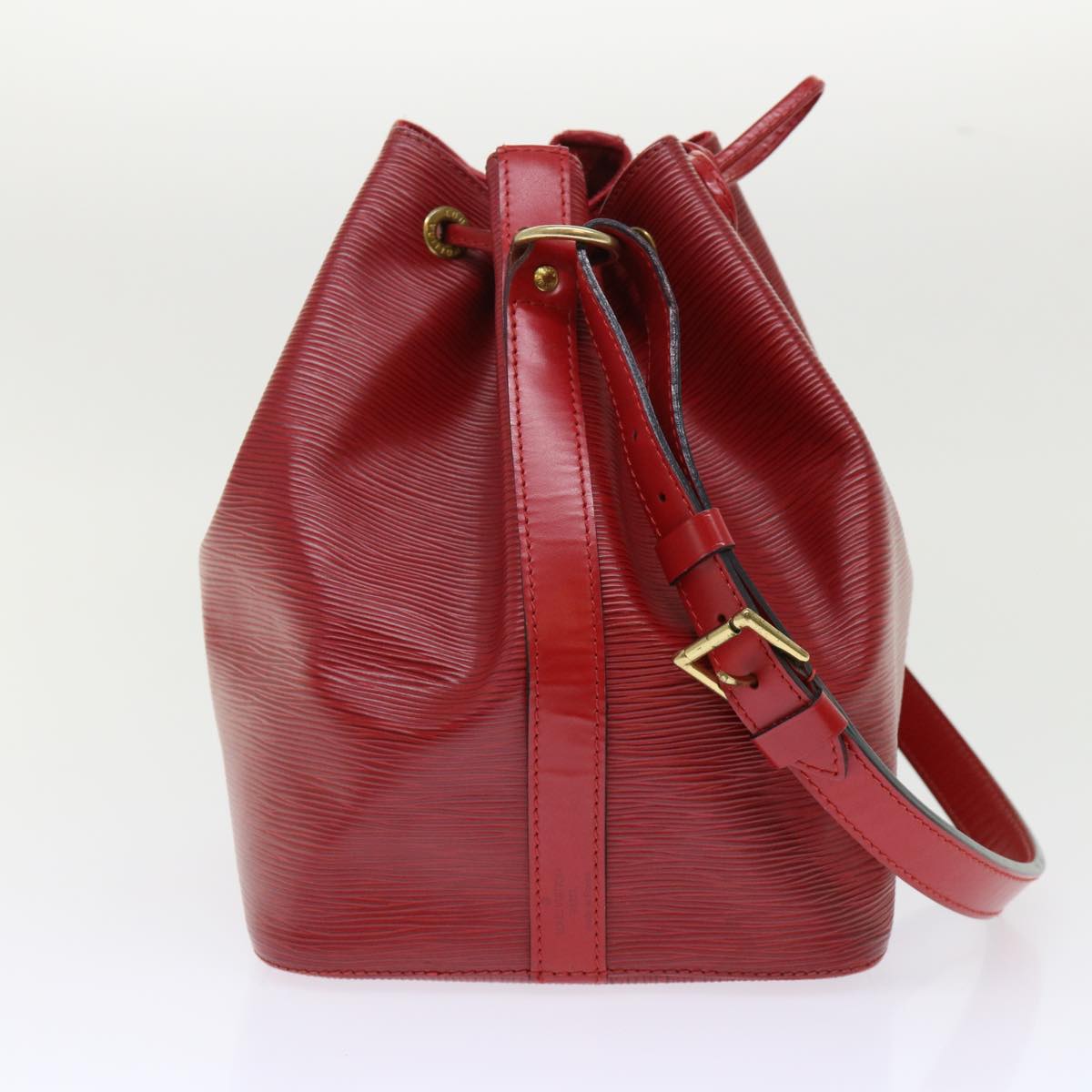 LOUIS VUITTON Epi Petit Noe Shoulder Bag Red M44107 LV 49850