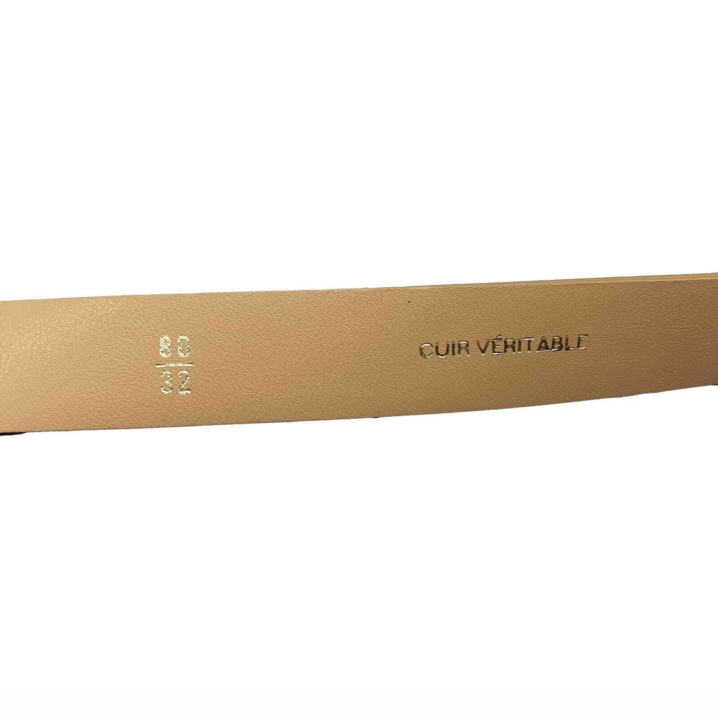 CHANEL - 01P 2001 Spring Vintage Leather Belt -Salmon / Gold 80 / 32