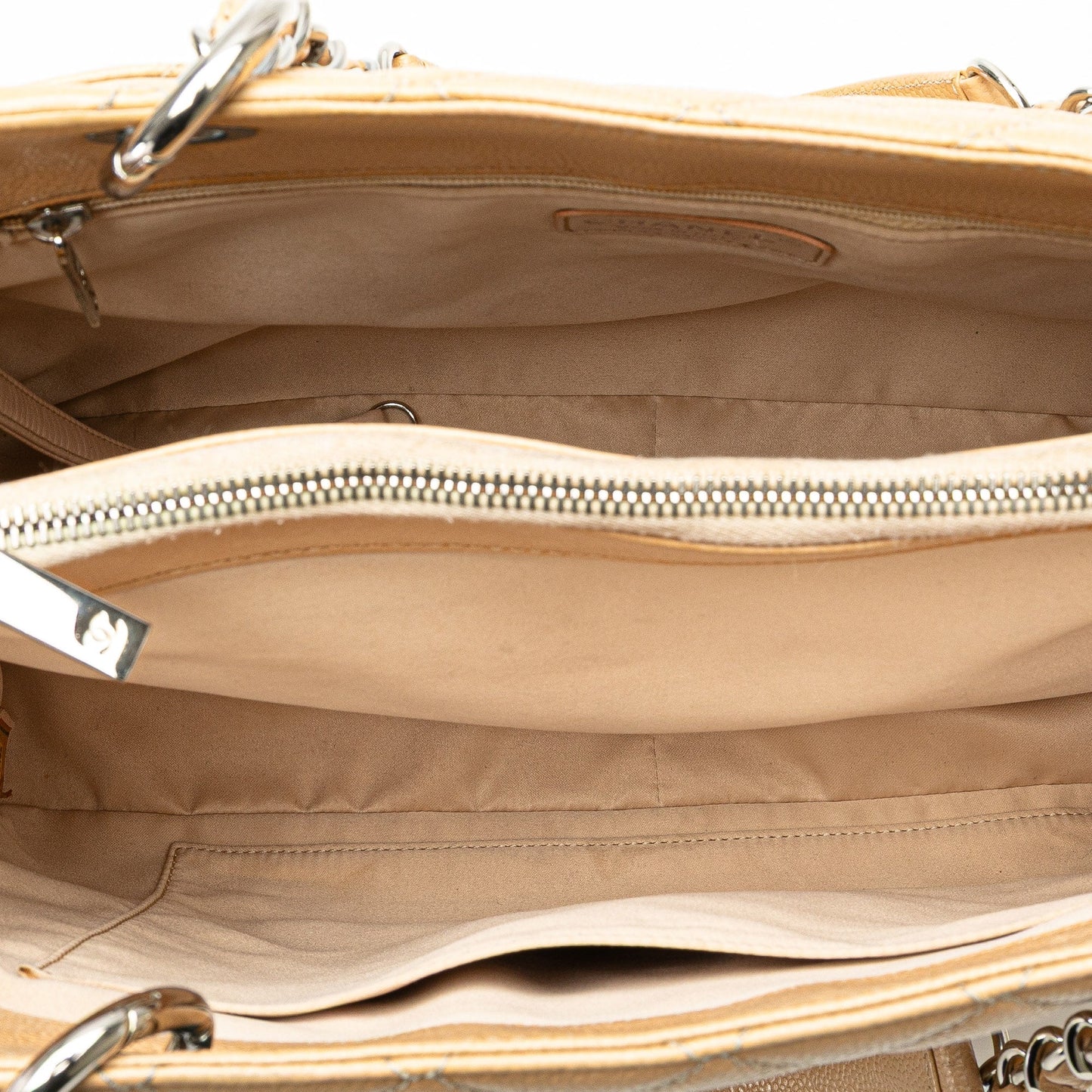 Brown Chanel Caviar Grand Shopping Tote