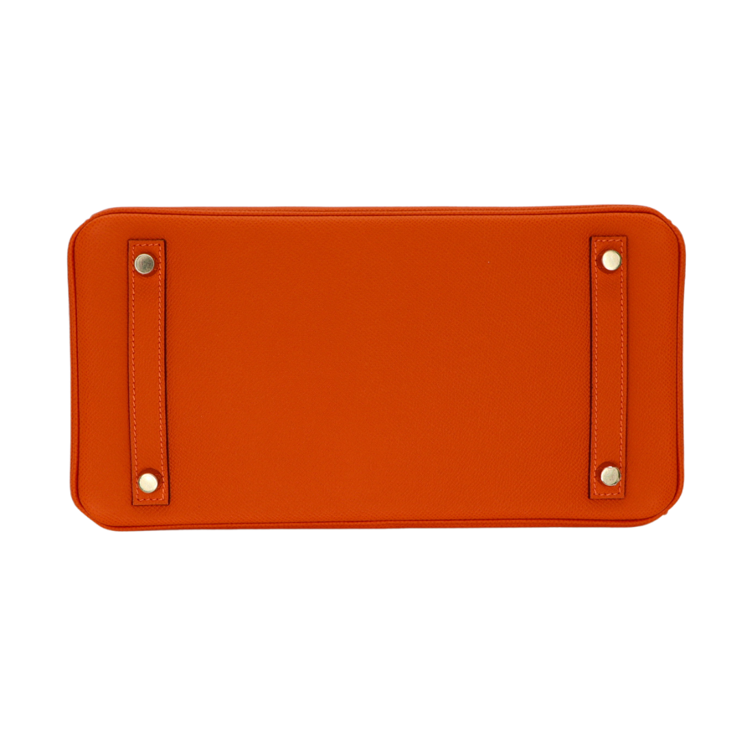 Hermès 30cm Birkin Orange Epsom Leather Gold Hardware