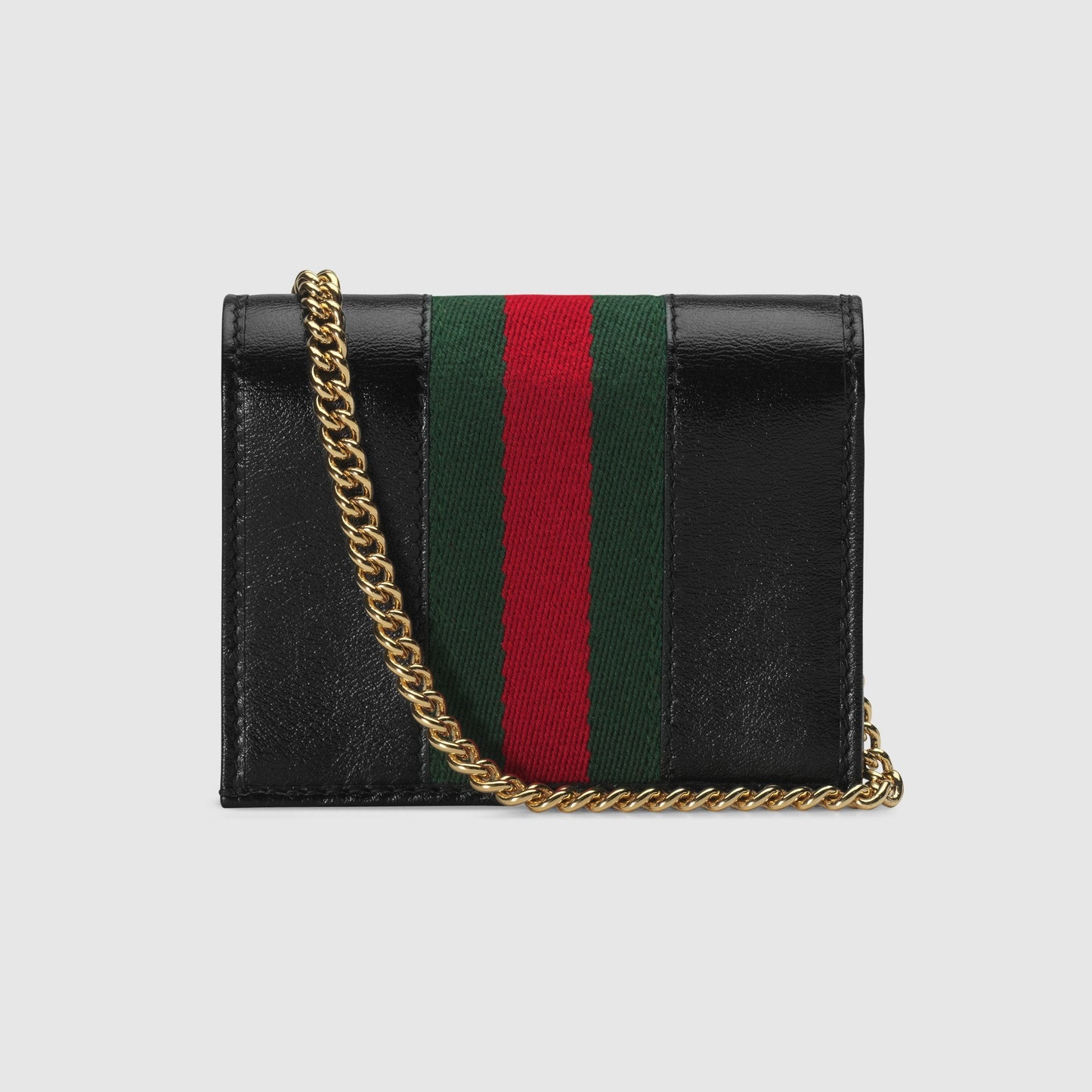 Gucci Rajah Chain Case Wallet Black