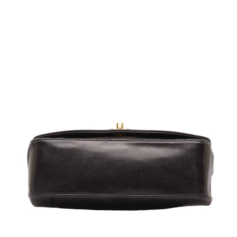 Chanel Diana 23 Chain Shoulder Bag Black Lambskin Leather Ladies Chanel