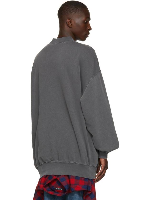 Luxury Balenciaga This Not Logo Cotton Sweatshirt Black