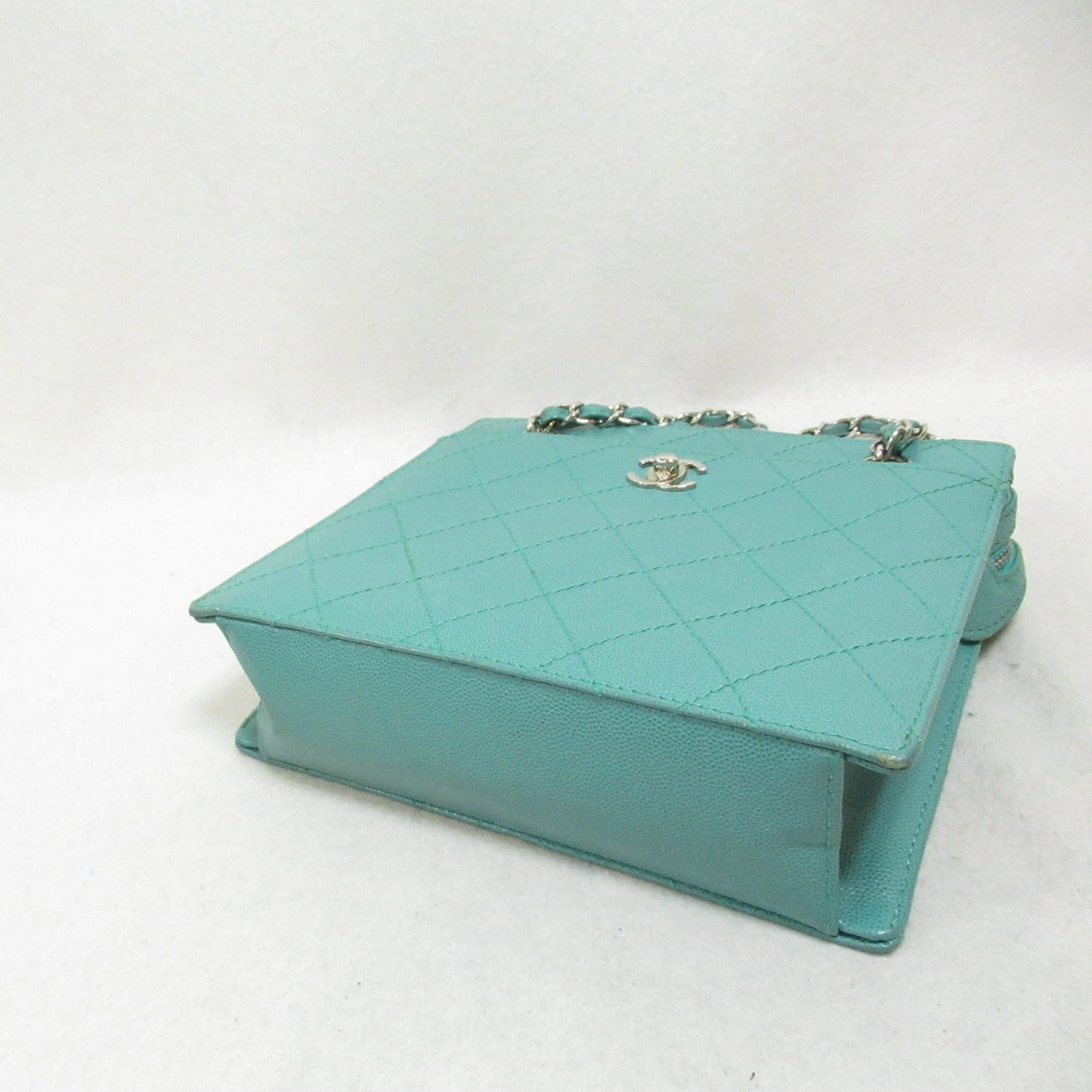 Chanel Chain Handbag Chain Handbag Chain Handbag Cabia S (Green ) Green Turquoise
