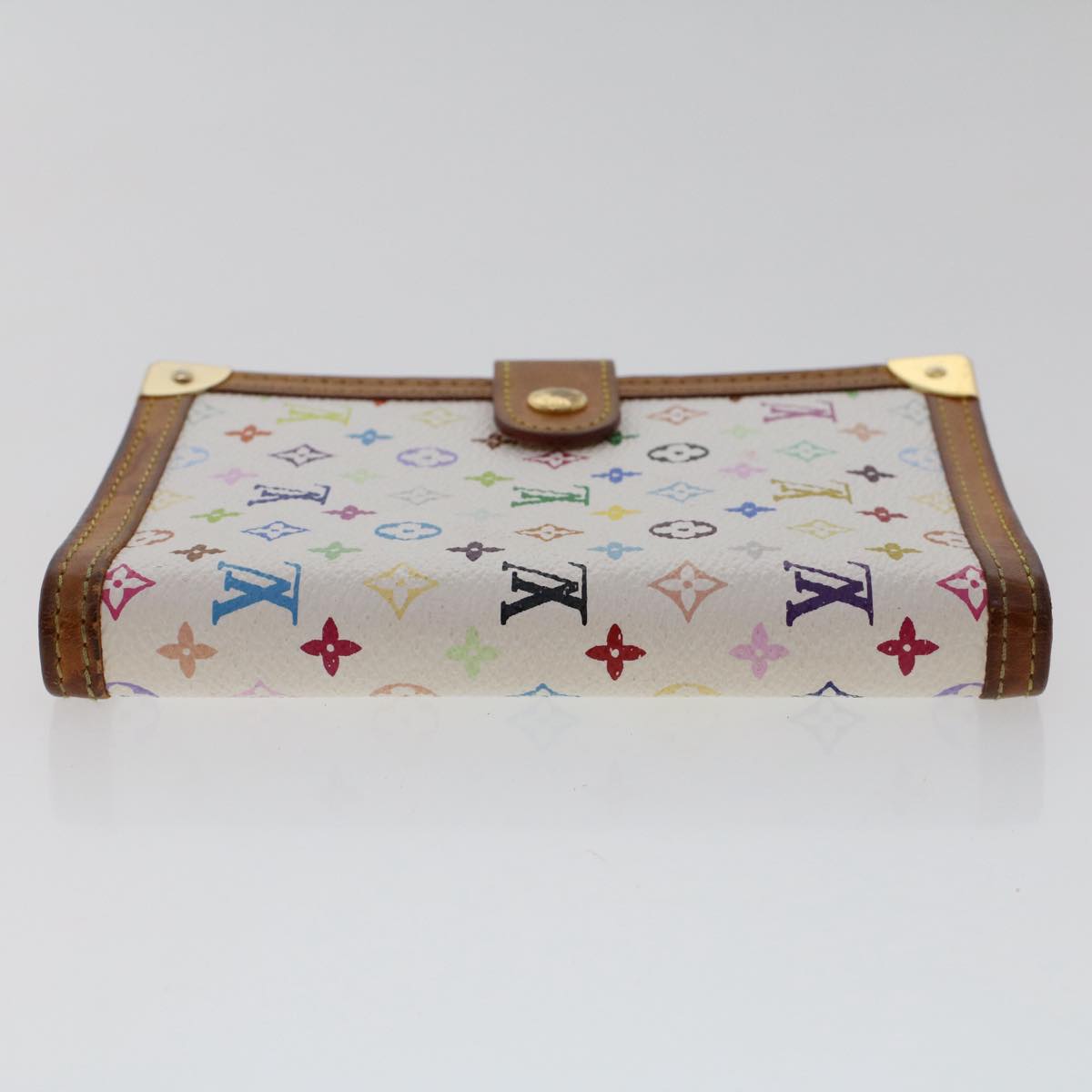 LOUIS VUITTON Multicolor Agenda PM Day Planner Cover White R21074 LV Auth 50005