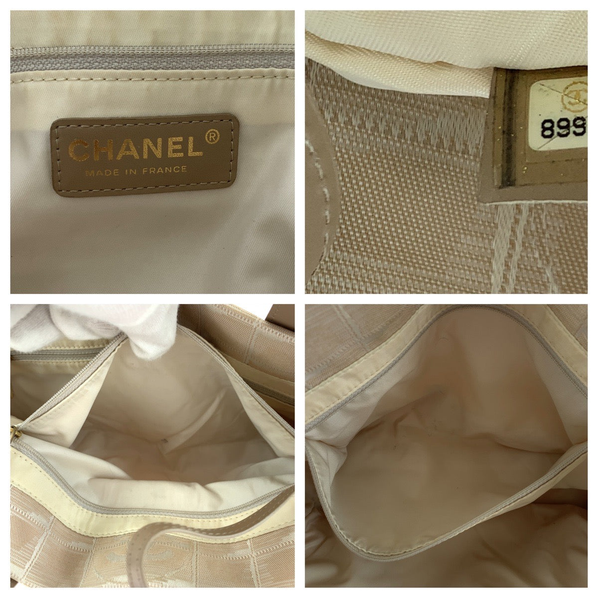 Chanel Canvas/Leather New Travel Line 2way bag