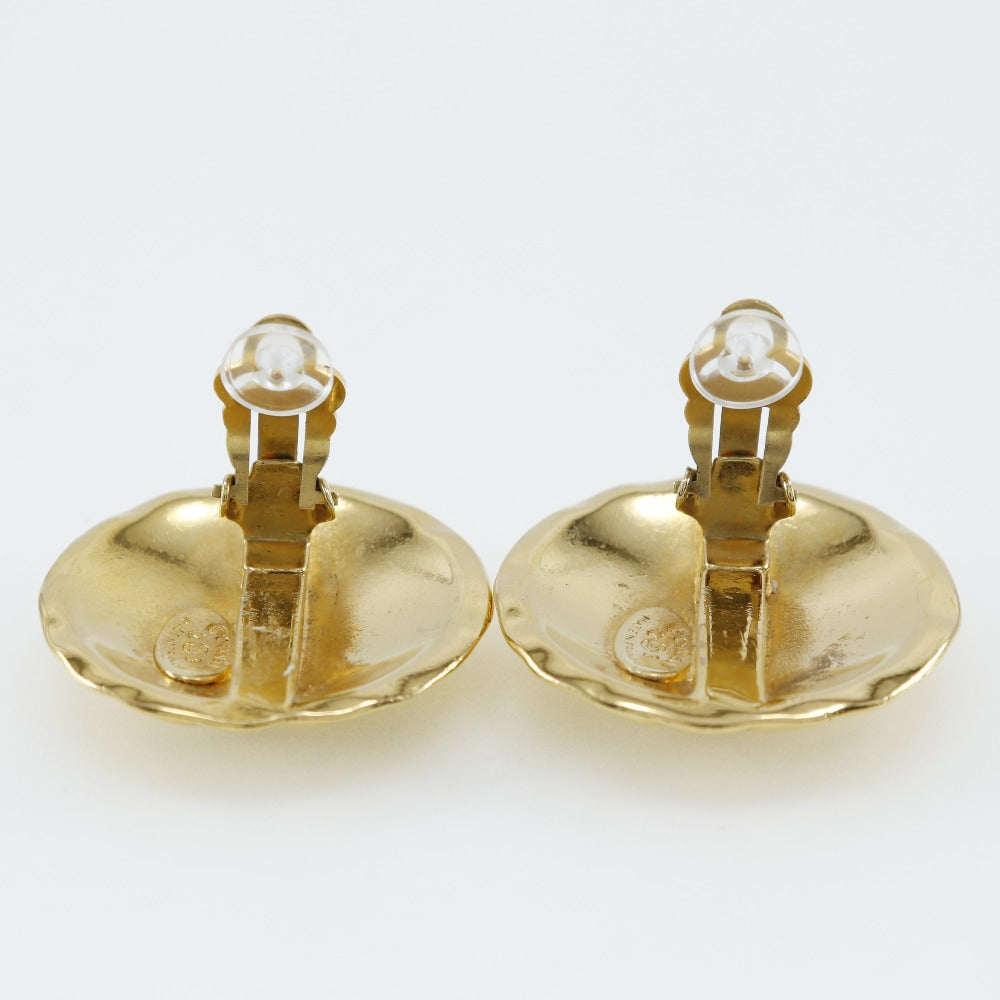 Chanel Chanel Coco Earring Matrasse Vintage G 1988 23 41.9g COCO Mark