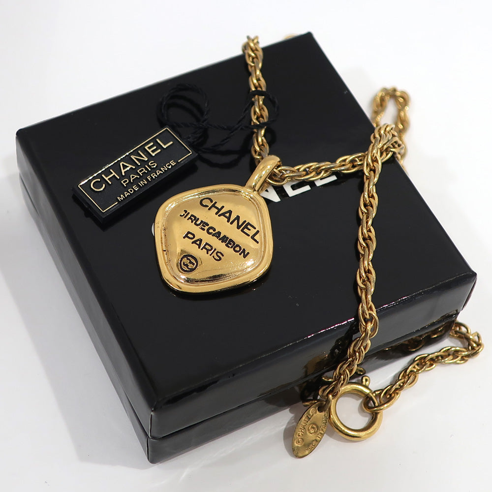 CHANEL Necklace Cotton Whole Length approximately 43cm G Color GP Gold approximately 17.8g Women Accessoires Box
