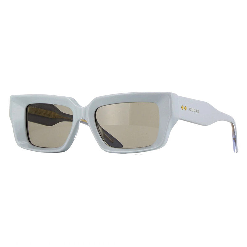 Gucci Sunglasses Square Full Rim, Grey Frame and Brown Lens GG1529S004