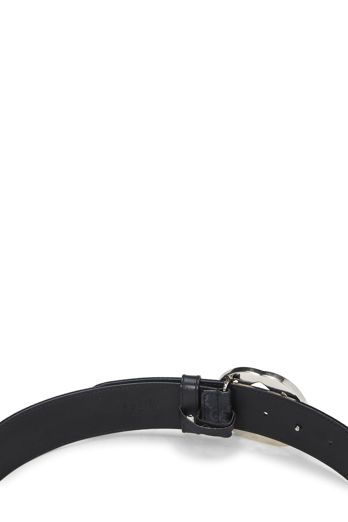 Gucci, Black GG Supreme Belt, Black