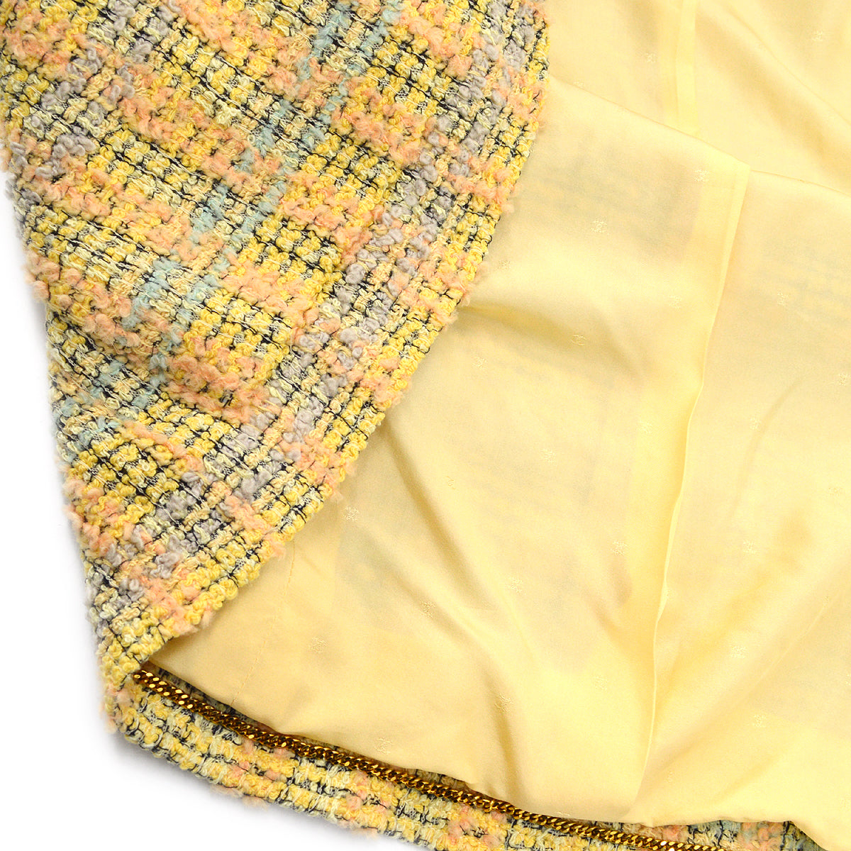 Chanel Fall 1994 single-breasted tweed boucle jacket #34