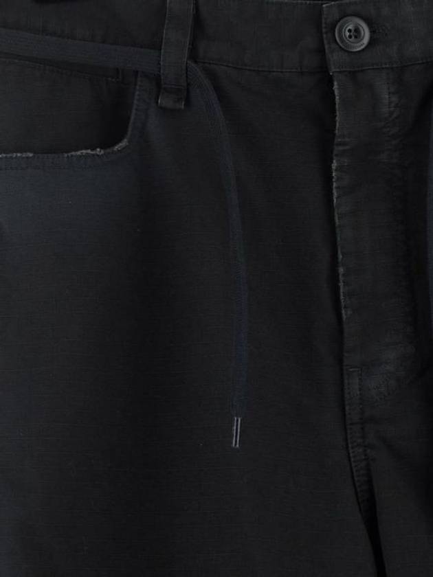 Luxury Balenciaga Cropped Cargo Straight Pants Black