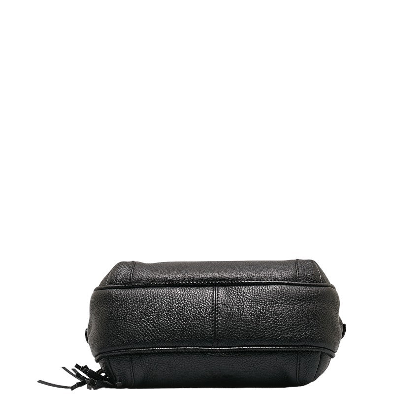 Chanel logo Tasel handBags black leather ladies Chanel