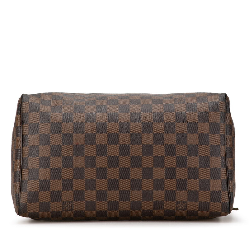 Louis Vuitton Damier Speedy 30 Handbag Mini Boston Bag N41531 Eve Brown PVC Leather Louis Vuitton