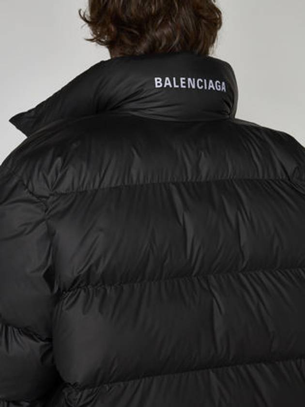 Luxury Balenciaga Back Logo Wrap Padding Black