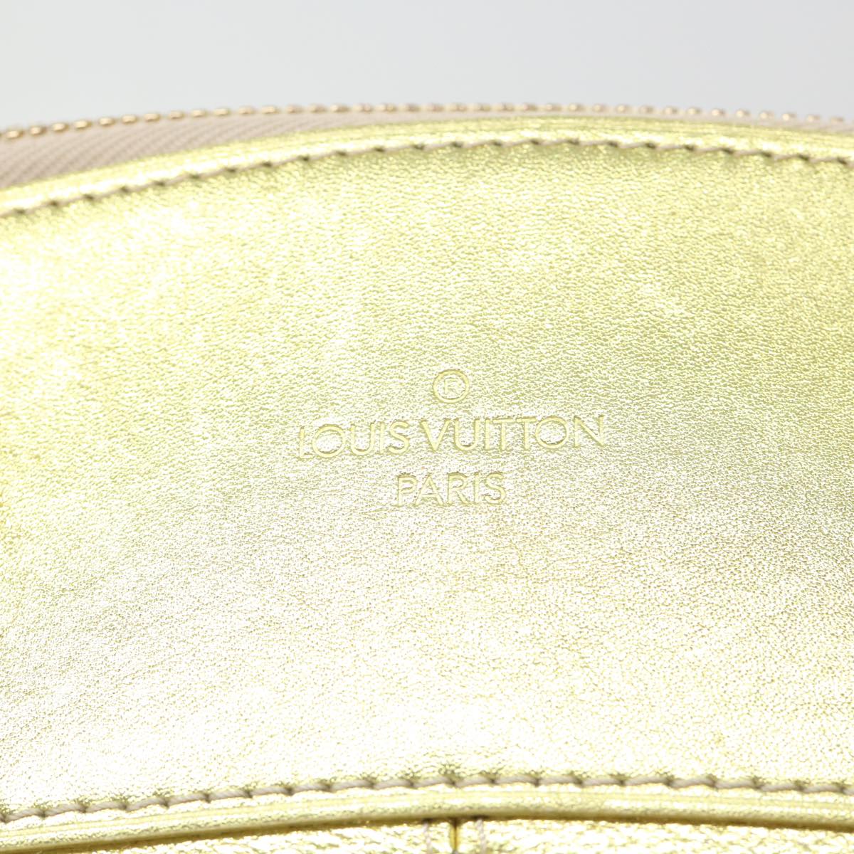 LOUIS VUITTON Suhari Lockit PM Hand Bag Leather Gold All M95433 LV Auth 53063
