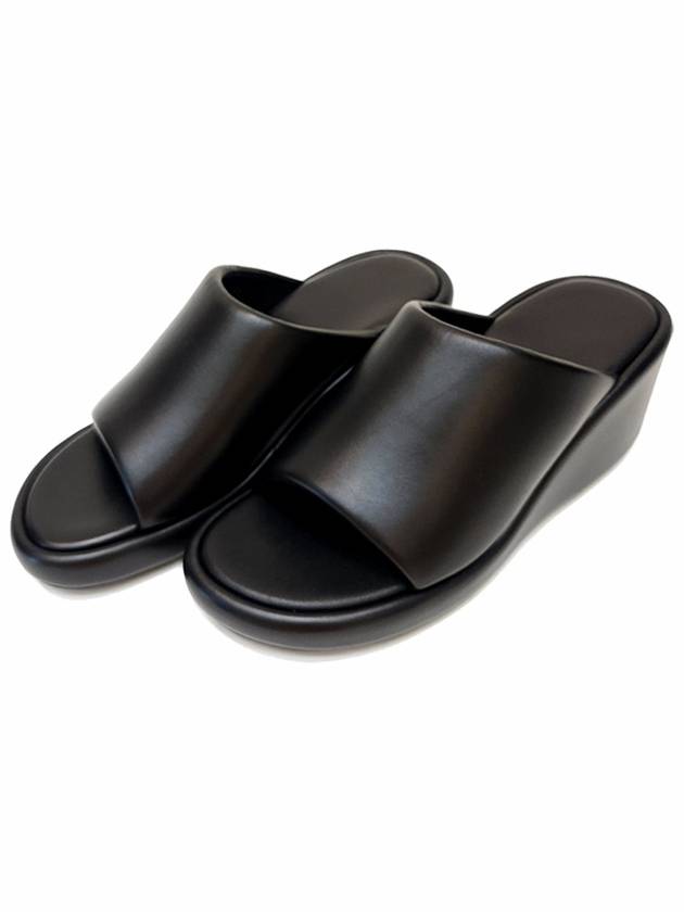 Luxury Balenciaga Rise Wedge Sandals Black