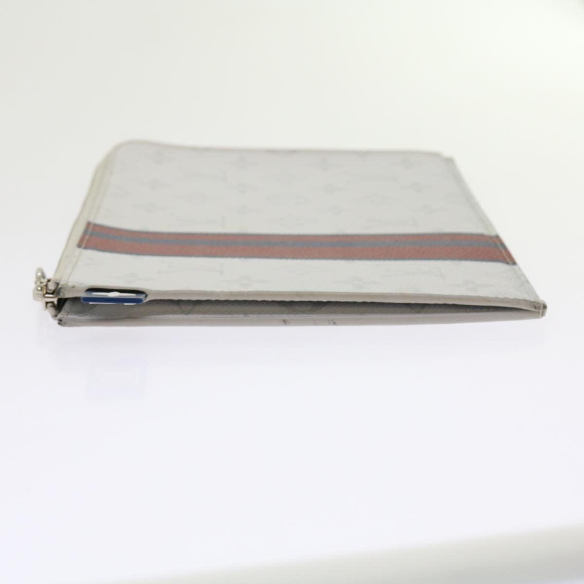 LOUIS VUITTON Monogram White Pochette Jules PM Clutch Bag M61745 LV Auth 57140
