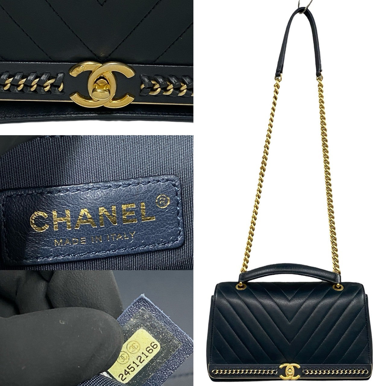 Chanel Coco Mark V Stitch Lambskin 2way Bag