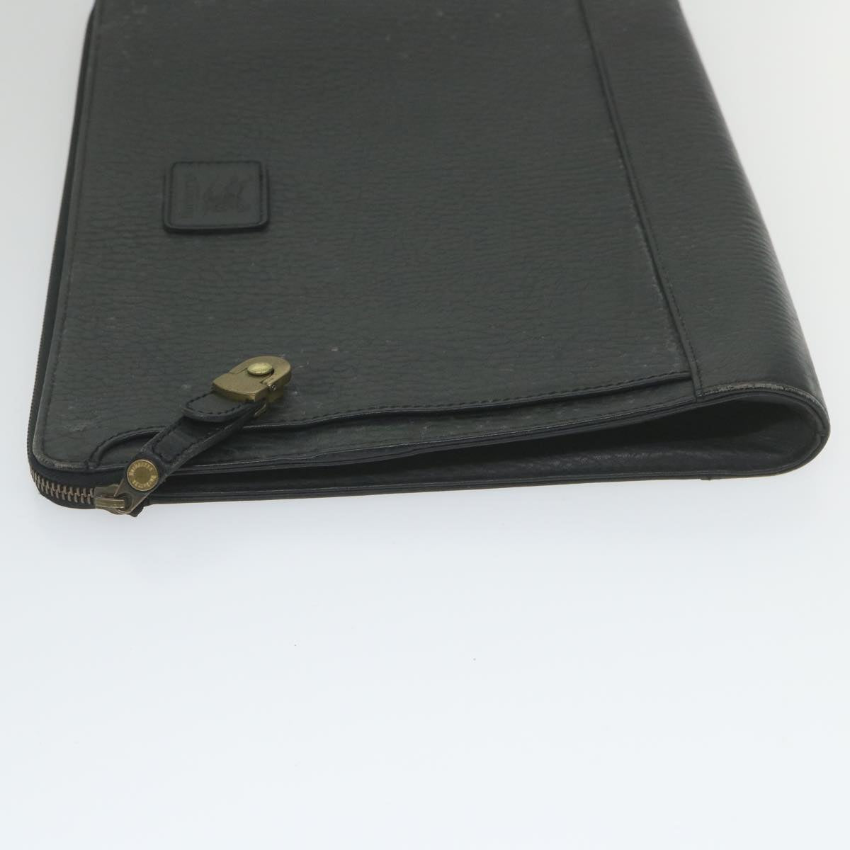BURBERRYSs Briefcase Leather Black Auth 59094