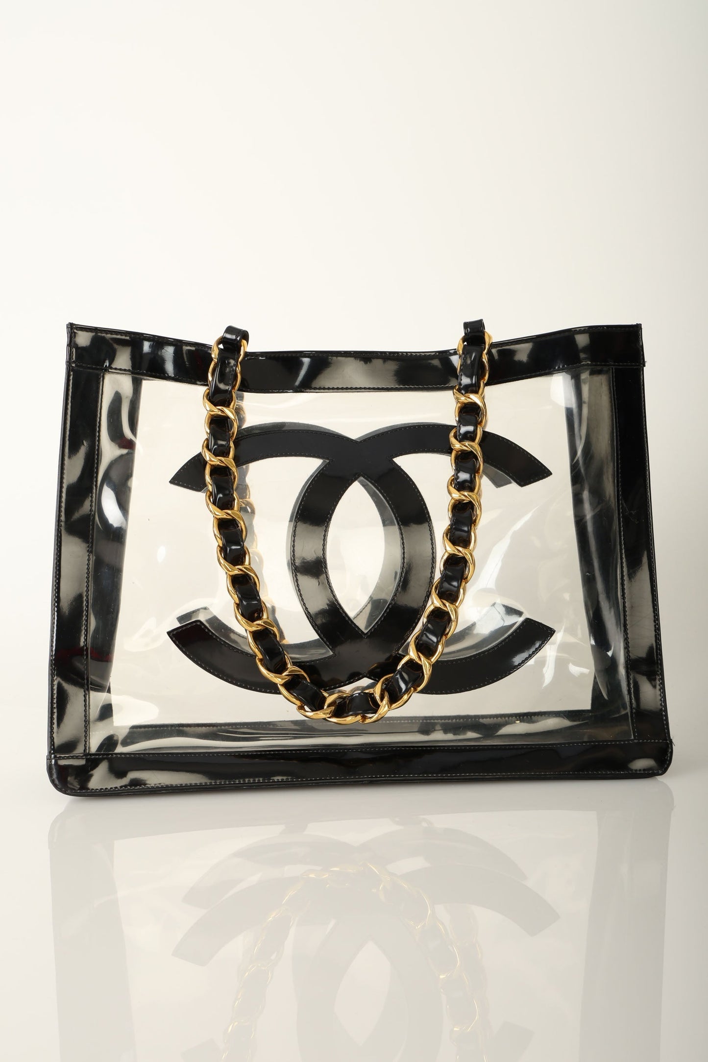 Chanel 1994 Transparent Chunky Chain Tote
