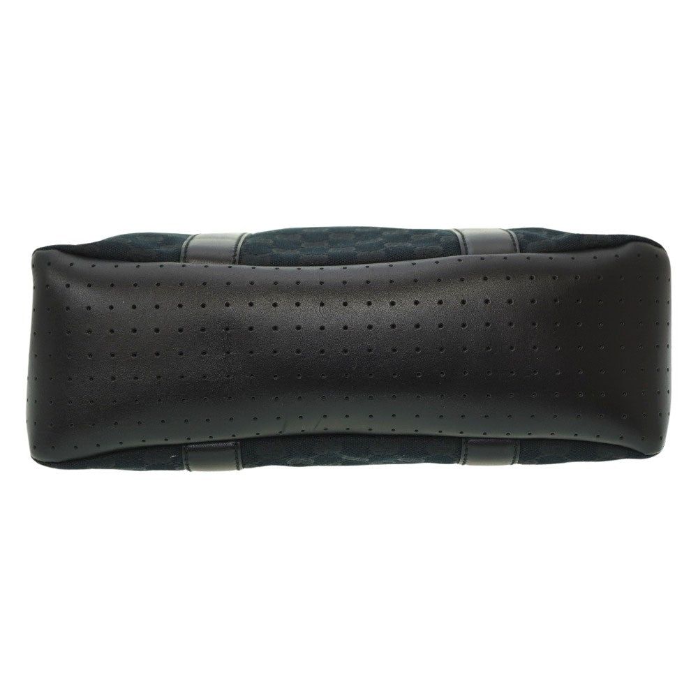 GUCCI Tote Bag 145971 GG canvas, leather black Tote Bag Women Used