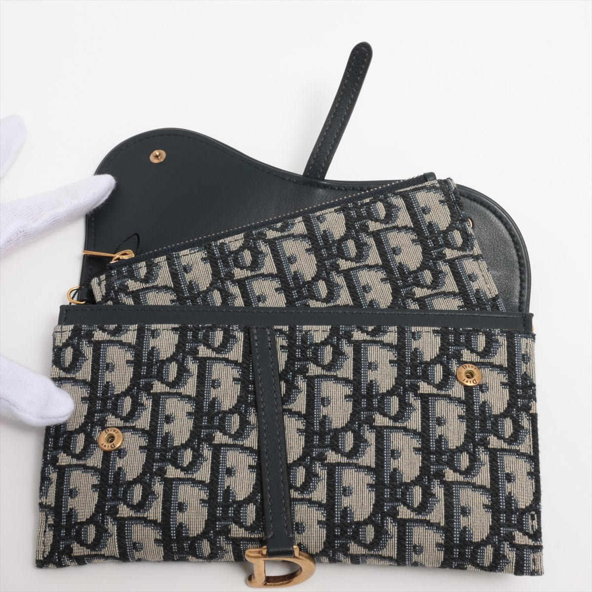 Christian Dior Saddle Canvas Wallet Naiv