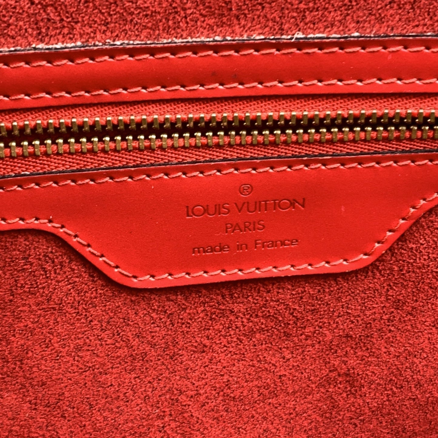 LOUIS VUITTON Vintage Epi Red Leather Saint Jacques Gm Tote Bag