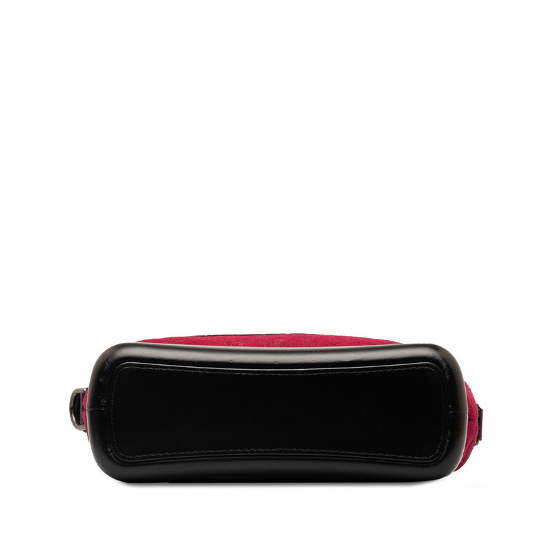 Chanel Gabriel Coco Chain Shoulder Bag Red Black Leather Wall Chanel