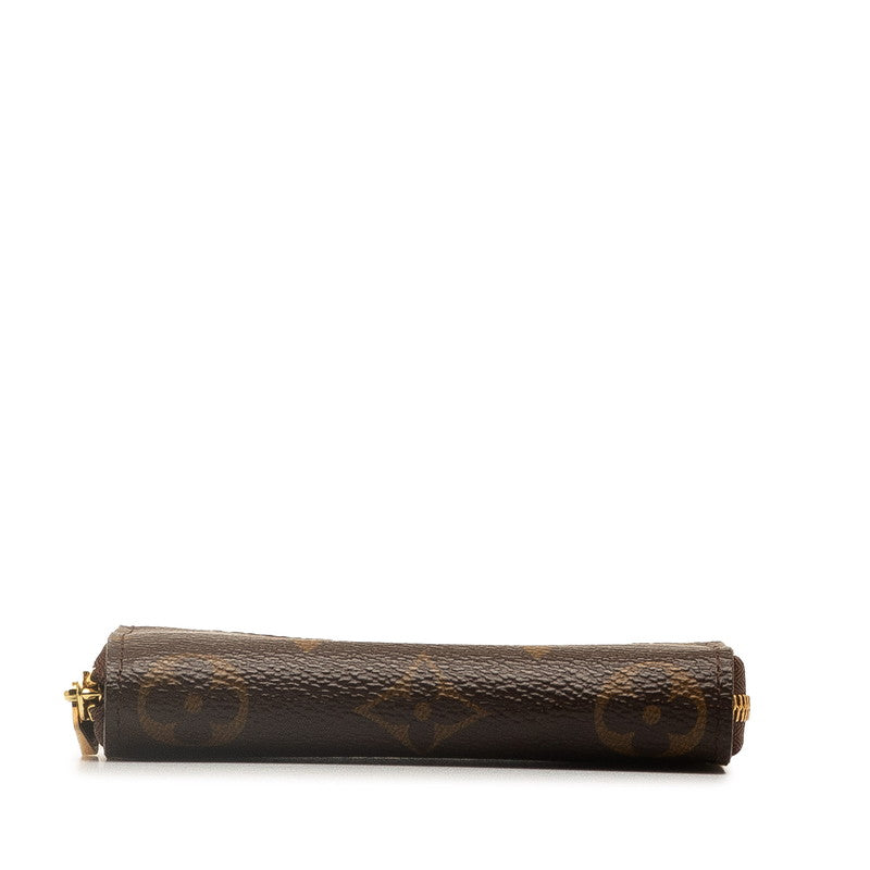 Louis Vuitton Monogram Zippy Coinpass Coincase M60067 Brown PVC Leather Louis Vuitton