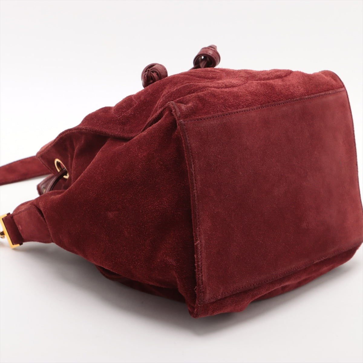 Chanel Coco Suede Handle Shoulder Bag Bordeaux G 3rd