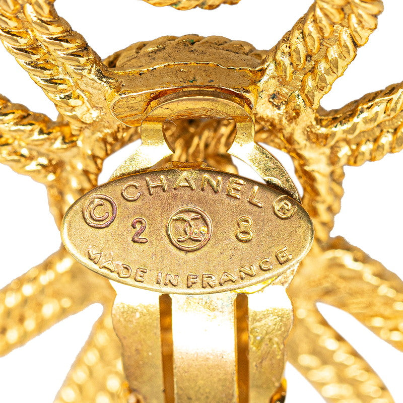 Chanel Coco Clover Motif Earring G Chanel