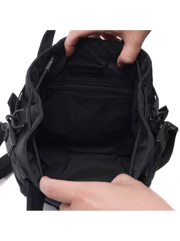 Luxury Balenciaga Army Logo Small Tote Bag Black