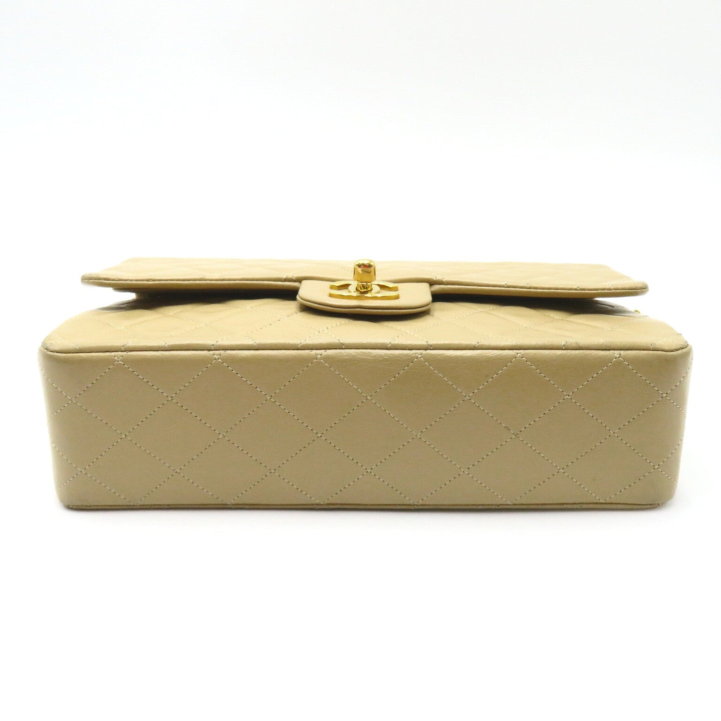 Chanel Double Flap Chain Shoulder Shoulder Bag Beige Ladies Ladies Ladies Ladies Ladies Ladies Ladies Ladies Ladies Ladies