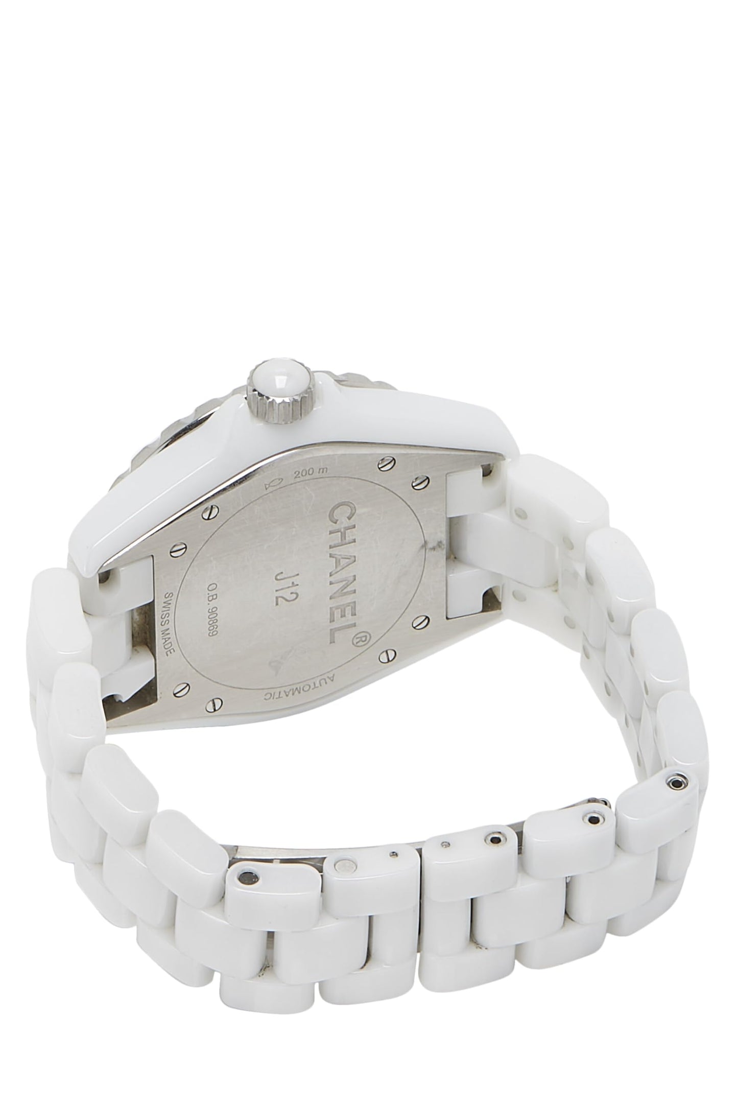 Chanel, White Ceramic J12 Watch 38mm, White