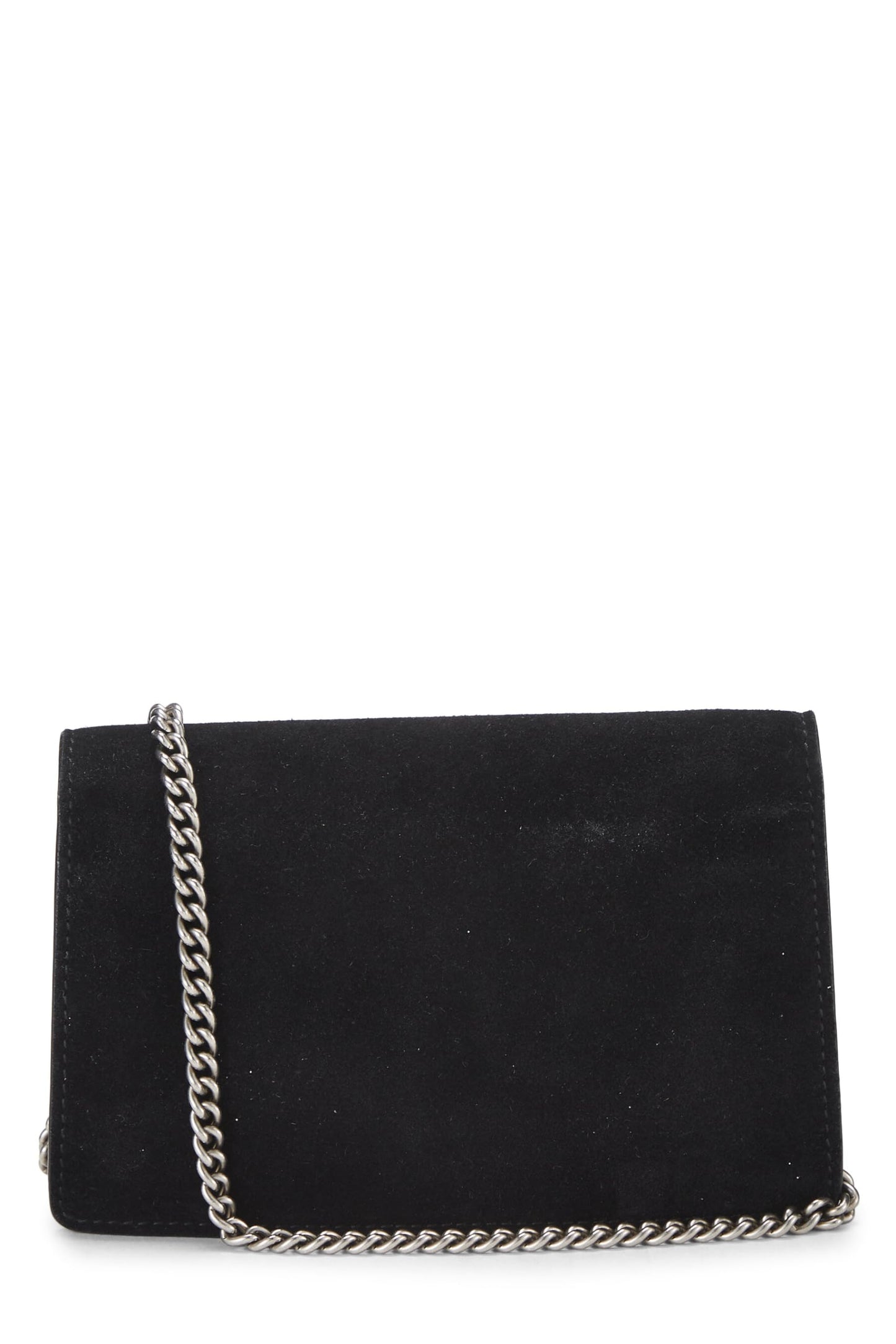 Gucci, Black Suede Dionysus Shoulder Bag Super Mini, Black