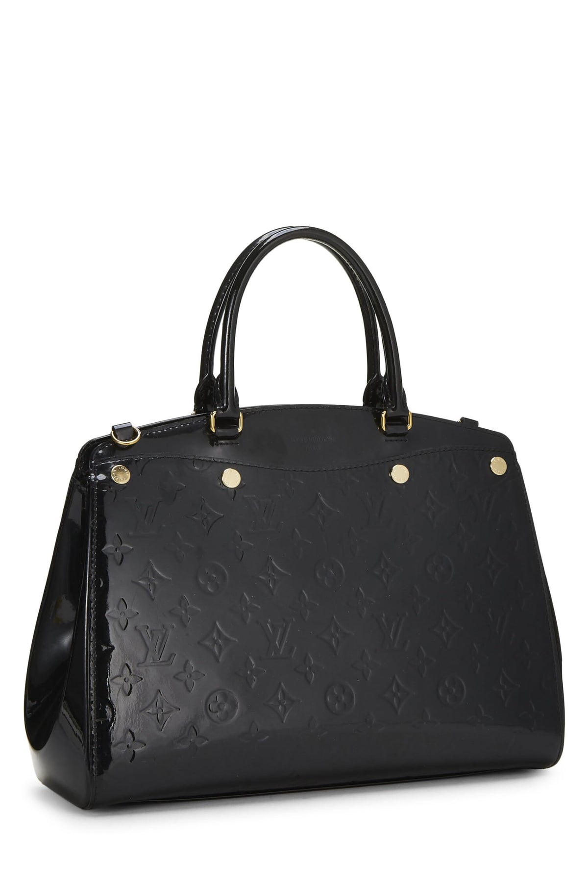 Louis Vuitton, Black Monogram Vernis Brea MM, Black