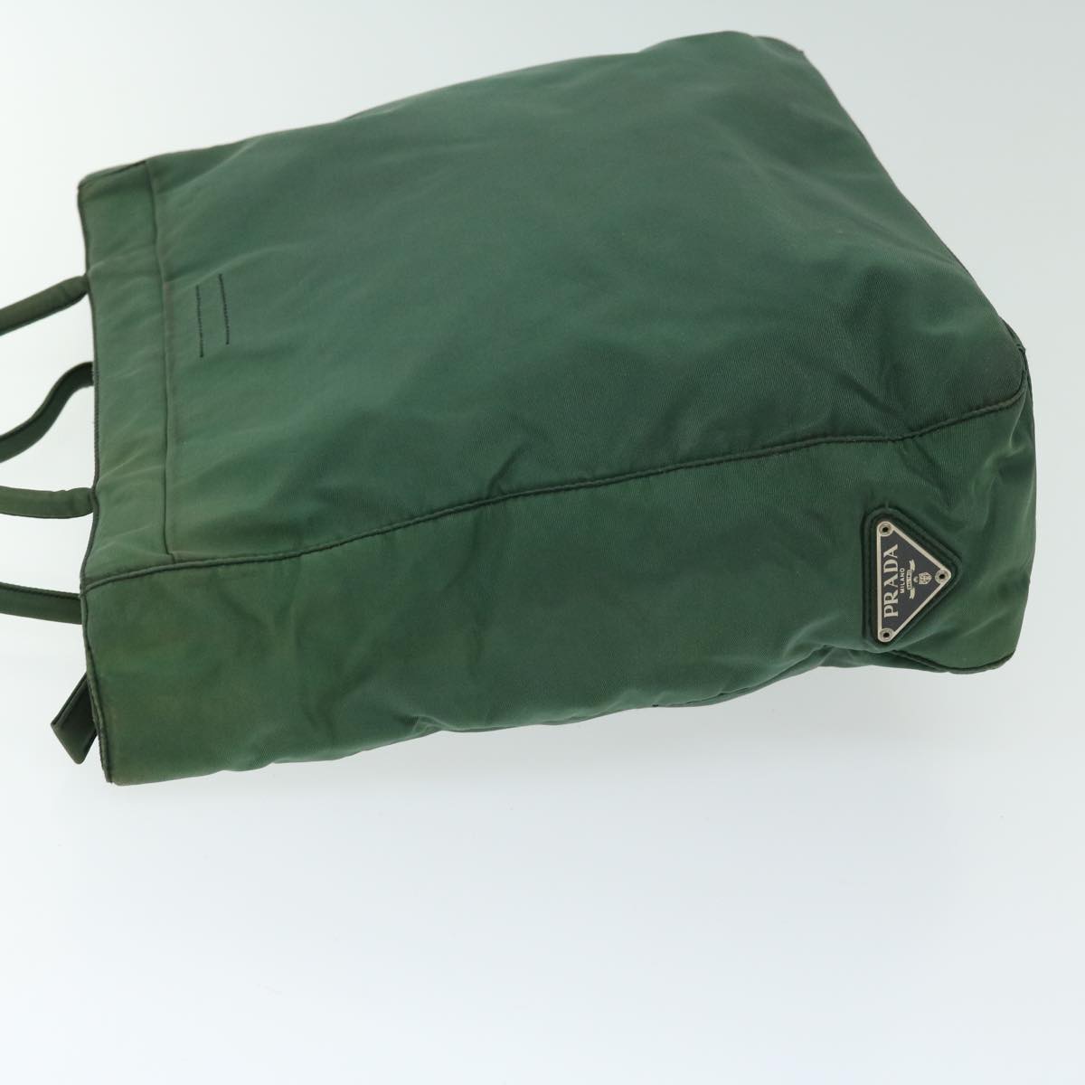 PRADA Tote Bag Nylon Green Auth 66807