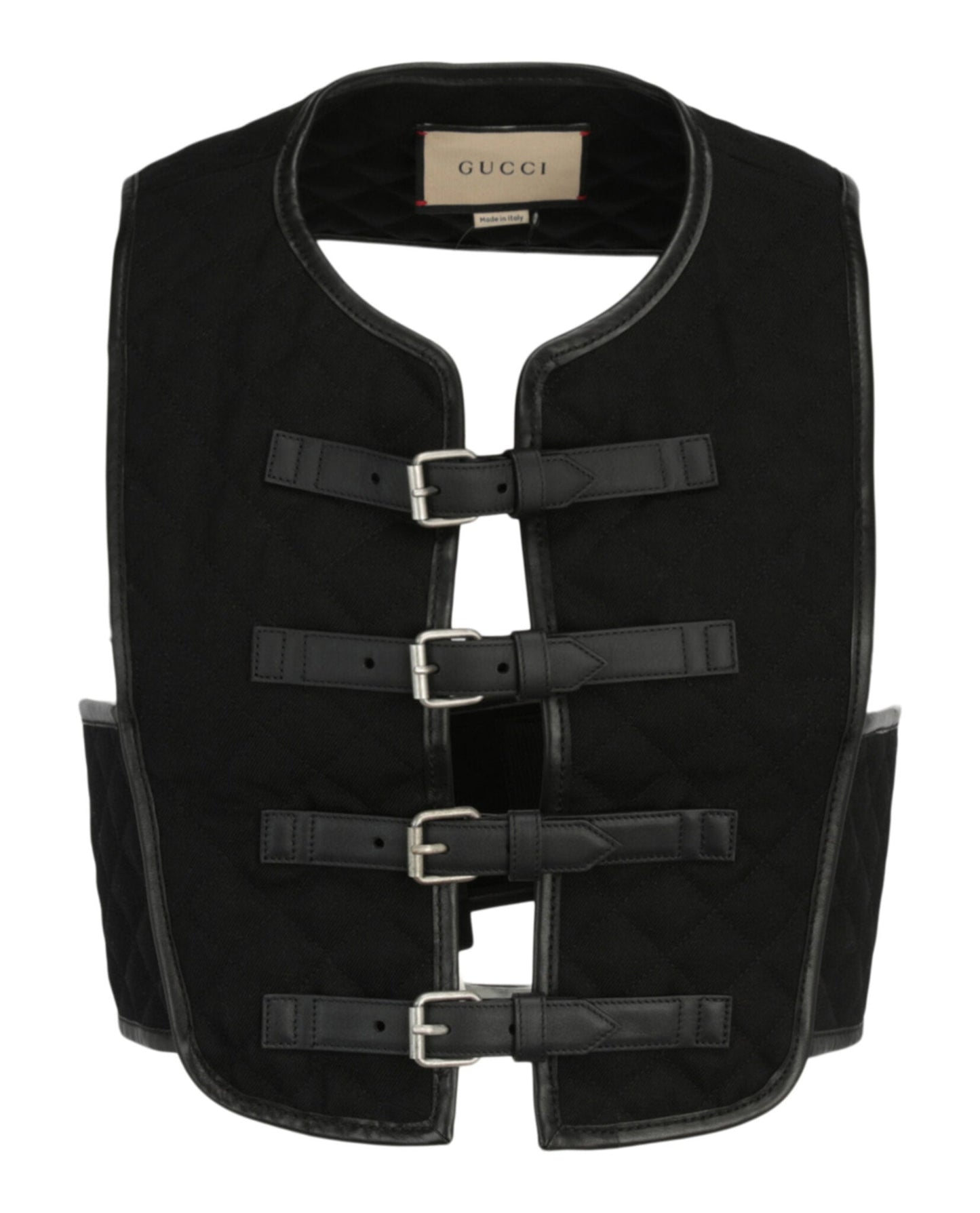 Gucci Mens Quilted Gabardine Gilet