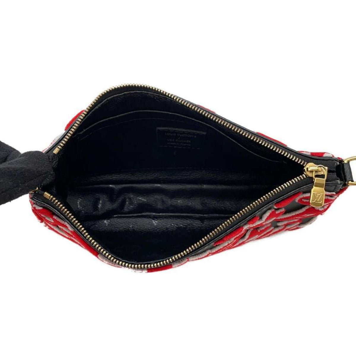 Louis Vuitton Noir Color Monogram Handbag Pochette